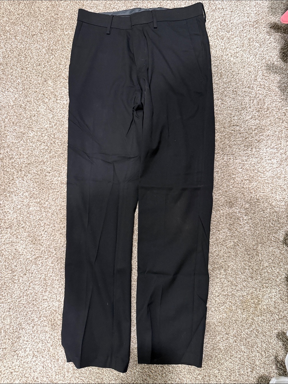 Kenneth Cole Black Men's Dress Pants - Straight Leg